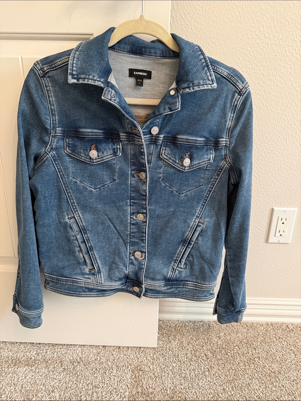 Express Women's Medium Blue Denim Jacket
